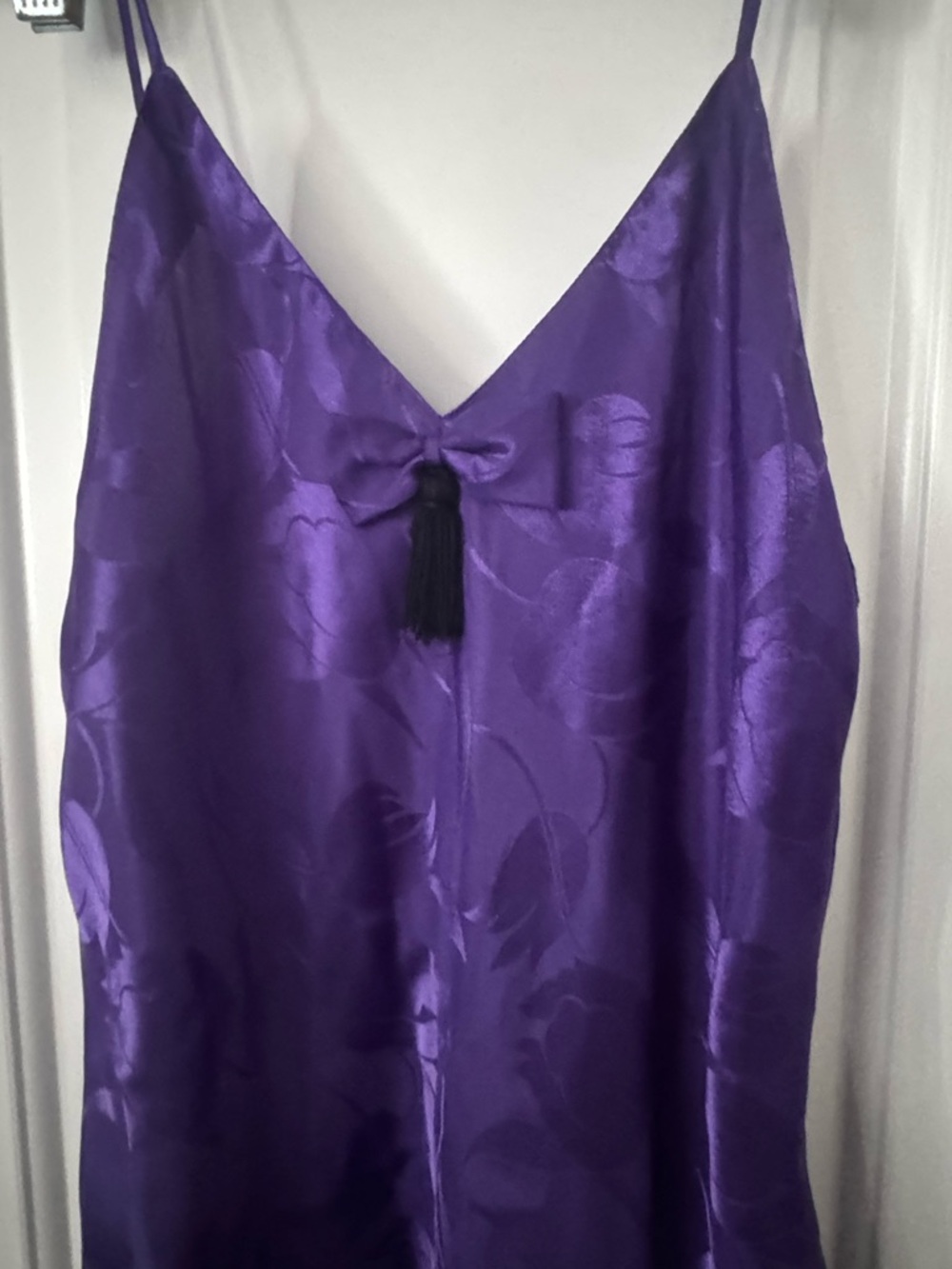 Vintage 90’s Victorias Secret Purple Slip Gold Label - Picture 2 of 4